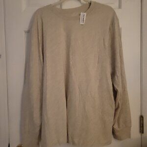 sand stone/ tan, long sleeve t shirt